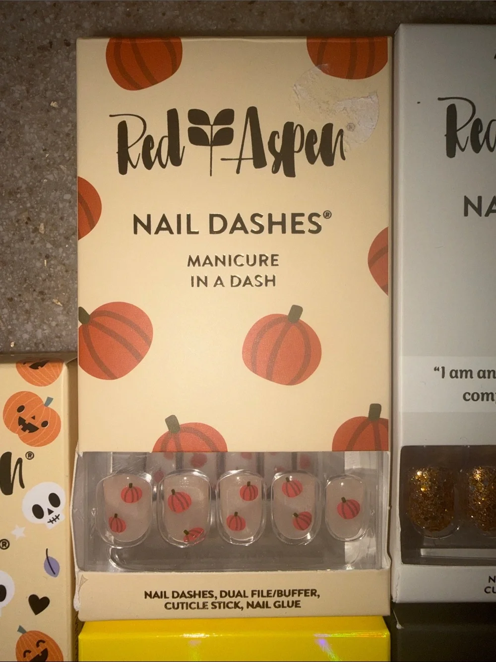 Red Aspen Nail Dashes Press-On Nails - Multi Color Pack